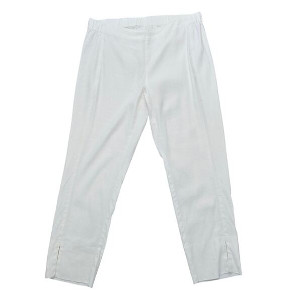 J Jill Linen Stretch White Business Casual Summer Comfortable Pants Women's S - Picture 1 of 4